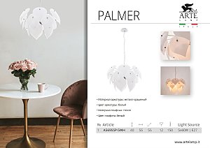 Подвесная люстра Arte Lamp Palmer A5695SP-5WH